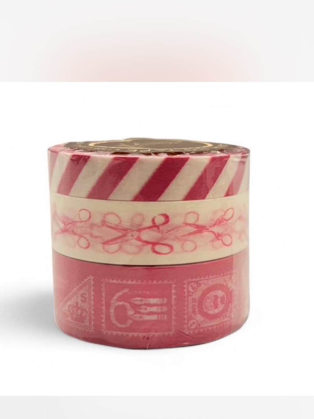 Mark’s pink and white grid pattern Japanese Washi Tape set of 3